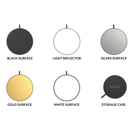 Bower - 42-Inch Collapsible Light Reflector Kit