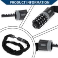 thumbnail image 2 of Candado de cadena de seguridad para bicicleta Unique Bargains, candado de combinación reiniciable de 5 dígitos, 1 pieza, negro y gris, 1 pieza, 2 of 6