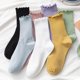 thumbnail image 3 of Hongos Calcetines Laterales De Las Mujeres Medias De Tubo Blanco Verano Otoño ins Encaje Estilo Japonés jk Apilados Lindospangjing, 3 of 4