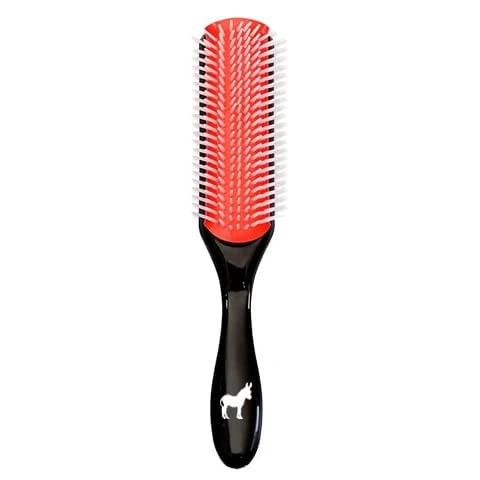 Pete & Pedro Classic Cushion Cepillo para el cabello con cerdas de nailon de 9 hileras para hombres y mujeres | Ideal para separar, dar forma, secar con secador, peinar y desenredar | Cabello grueso y