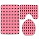 thumbnail image 1 of ABPHQTO Calavera rosa Juego de alfombras de baño de 3 piezas Alfombra de baño Alfombra de contorno y tapa de inodoro ABPHQTO Cont-CHAPPLE-33946, 1 of 2