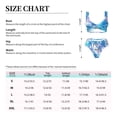 thumbnail image 5 of PAYOHTO Women's Cross Front Bikini Set with High Elasticity Soft Padding Palm Tropical Pattern Exotic Bathing Suit Crop Top Swimsuit, 5 of 9