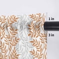 thumbnail image 5 of Orange Gray Botanical Valance Curtains for Kitchen/Living Room/Bathroom/Bedroom Window,Rod Pocket Small Topper Half Short Window Curtains Sheer Scarf,Pastoral Spring Summer Leaf Aesthetics 42"x18", 5 of 8