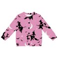 thumbnail image 4 of Tiijoy Girls Halloween Cardigan Button Front Long Sleeve Sweater Coat, Pink, Sizes 1-8, 4 of 4
