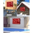 thumbnail image 2 of Outdoor TV Cover 48 to 50 Inch Weatherproof, Red Valentine's Day Waterproof TV Screen Protector for Outside Decor with Zipper and Pocket 48"L x 30"H , Valentines Love Heart, 2 of 7