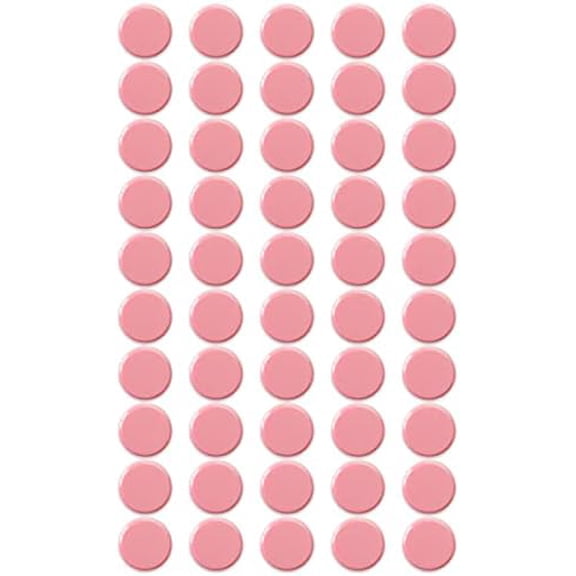 50 Pack Pink Fridge Magnets, Cute Funny Heavy Duty Round Magnets for Refrigerator Whiteboard Locker Kitchen Office Classroom