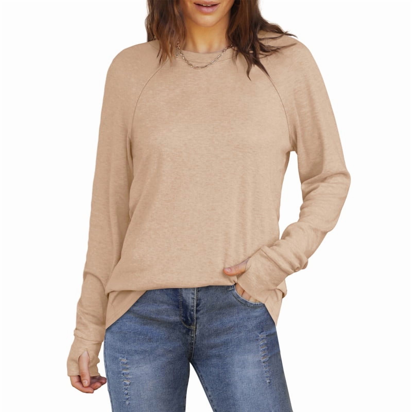 Ronuti Women's Long Sleeve Crew Neck Tunic Top photo 6