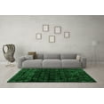 thumbnail image 3 of Ahgly Company Indoor Round Abstract Green Modern Area Rugs, 5' Round, 3 of 4