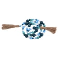 thumbnail image 3 of Pendentif Perles en Bois à Pompons Bleu Lot de 1 Perles Décoratives Faites à la Main pour Décoration Artisanale, 3 of 8