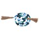 thumbnail image 2 of 1 colgante de cuentas de madera con diseño de brisa marina y borla de cuerda de cáñamo (azul), 2 of 7
