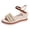 Beige, variant on Metallic Gold Glitter Platform Wedge Dressy Sandals for Women Beach Fashion Casual Open Toe Ankle Strap Chunky High Heels Dress Summer Shoes 2026 Beige Size 8