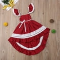 thumbnail image 3 of Robe de Princesse à Nœud pour Fille 1-6 Ans, Robe Asymétrique Formelle, 3 of 8