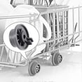 thumbnail image 5 of 8Pcs Dishwasher Wheel Durable 165314 Dishwasher Lower Rack Wheel Replacement Fit for Whirlpool and Kenmore Dishwasher, 5 of 5
