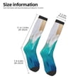 thumbnail image 5 of Haiem Beach Socks, Funny Novelty Crazy Design Cotton Socks Sports Socks Knee High Socks For Men, Women,1Pairs - Gift For Working Friends, 5 of 9