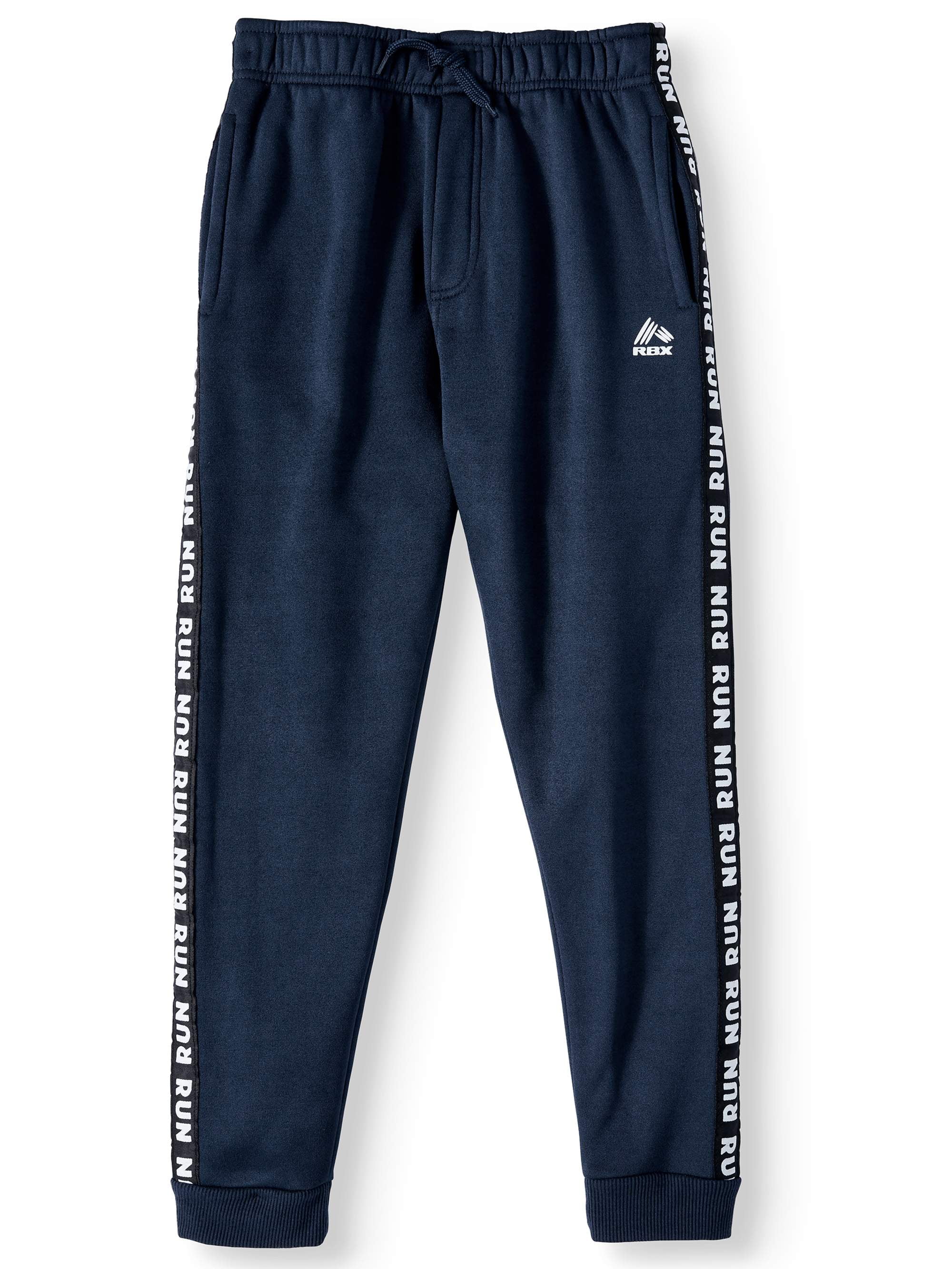 RBX Fleece Jogger Pants with Contrast Taping (Little Boys & Big Boys) - Walmart.com
