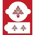 thumbnail image 2 of Designer Stencils Christmas Tree Cake Stencil, Beige/semi-transparent, 2 of 2