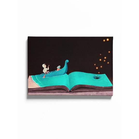 Boat On A Book 20x30 Canvas -Image by Shutterstock,