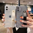 thumbnail image 2 of Soft Wrist Strap Phone Case For iPhone 11 12 13 14 15 Pro Max X XR Xs Max 7 8 Plus Mini Kickstand Transparent Bumper  Cover, 2 of 7