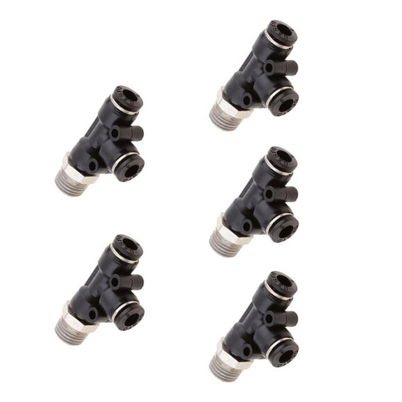 LOVIVER 5 Pieces Pneumatic Fittings Connectors - Hose Tube , DPD-D6-02
