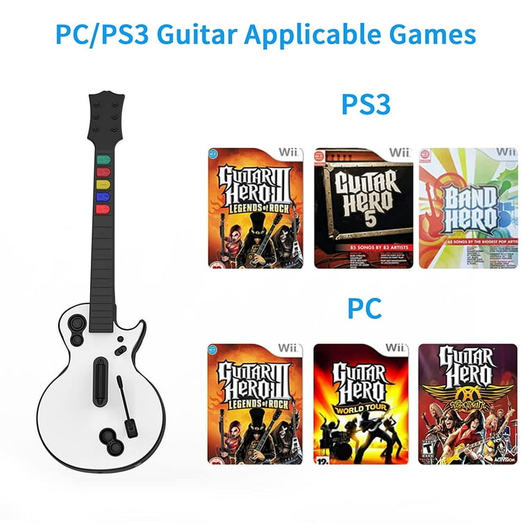 NBCP 2.4 G Ps3 Guitar Hero World Tour Rock Band Wireless Guitar Controller  for PlayStation 3/PC 