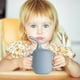 thumbnail image 4 of Vaso de silicona de grado alimenticio con pajita y asas para bebés | Diseño antiderrames y a prueba de fugas | Vaso de entrenamiento extraíble para bebés de 4 meses o más | Apto para lavavajillas y, 4 of 5
