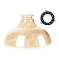thumbnail image 5 of Serenable Glass Lamp Shade Light Cover Diameter 9.57inch Resistant to High Temperature Lighting Accessories Home Decoration for E27/E26 Brown, 5 of 9