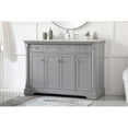 thumbnail image 2 of Elegant Decor Clarence 48" Solid Wood and Metal Single Bathroom Vanity in Gray, 2 of 8