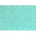 thumbnail image 1 of Ahgly Company Indoor Rectangle Abstract Light Blue Modern Area Rugs, 2' x 4', 1 of 4
