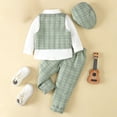 thumbnail image 6 of UAYOTSE Baby Boy Clothes Outfit Suit Long Sleeve Gentleman Tuxedo Vest Wedding Birthday Party Suit,Sizes 3-4 Years, 6 of 9