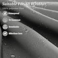 thumbnail image 5 of Pakunoda 8Pcs Cushion Covers for Outdoor Furniture, Waterproof Patio Cushion Covers Replacement Slipcovers with Zipper, Washable Reusable Outdoor Cushion Covers Light Grey, Covers Only, 5 of 7