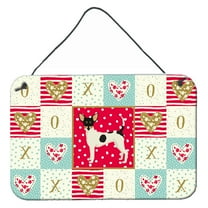 Carolines Treasures CK5957DS812 Toy Fox Terrier Love Wall or Door Hanging Prints 8x12 multicolor