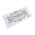 thumbnail image 3 of Wodtesl Bathroom Rules Wall Sticker Fun Vinyl Decor for Toilet and Washroom Spaces Waterproof and Removable Bathroom Sign, 3 of 8