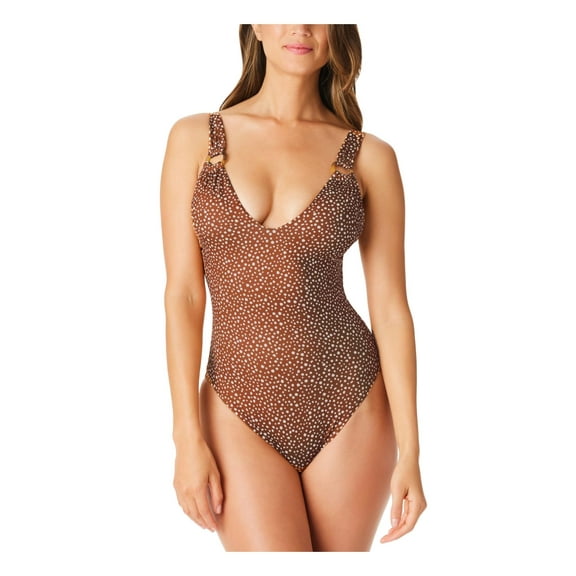 Sanctuary Womens Printed Removable Padding One-Piece Swimsuit