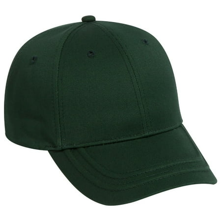 Mens Dk Green - OTTO Cotton Twill 6 Panel Low Profile Baseball Cap - Dk. Green