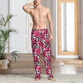 thumbnail image 6 of Lsque Halloween Pumpkins Print Men's Pajama Pants, Lounge Pant - Comfortable Home Wear,Elastic Waistband, Stylish Design-Small, 6 of 9