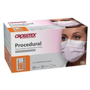 Crosstex GCPPK Procedural Earloop Face Masks ASTM Level 2 Pink 50/Bx