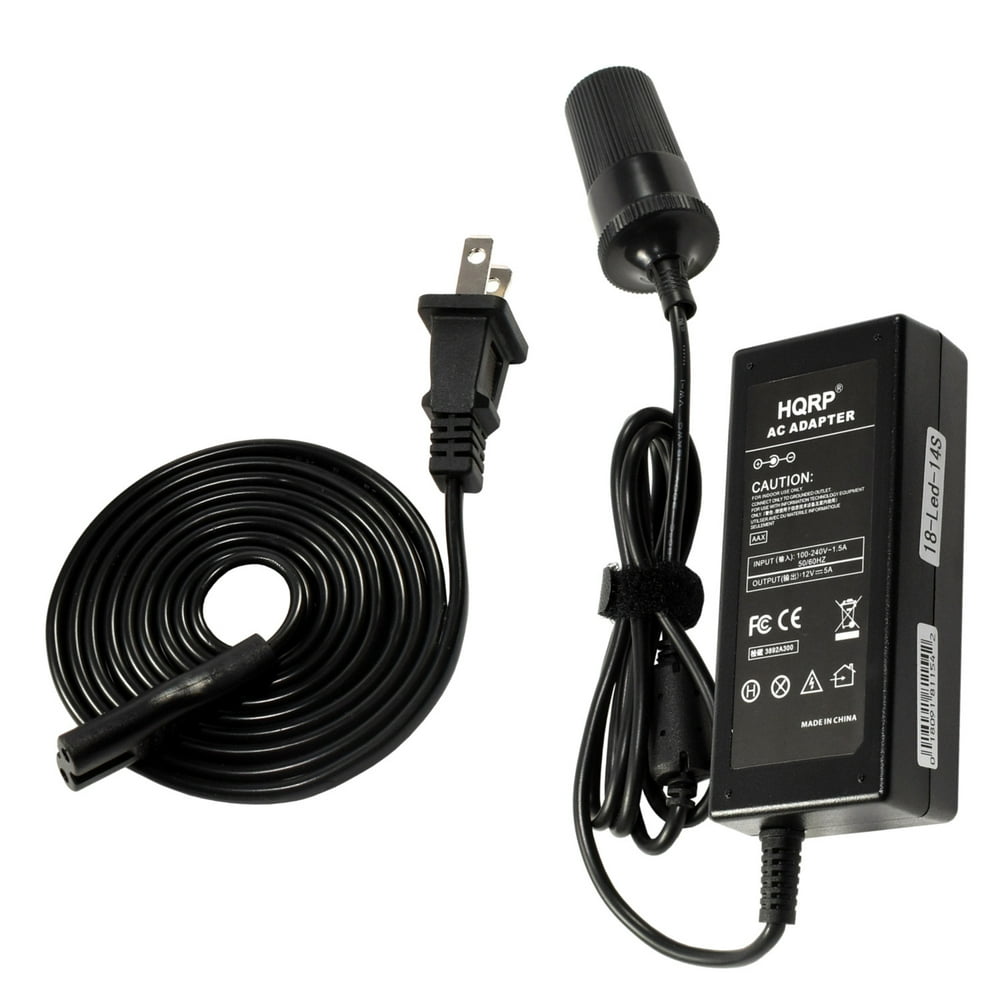 HQRP AC Adapter 110V to 12V 5Amp Converter for 40001 Igloo Kool Mate 56