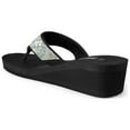 thumbnail image 5 of DREAM PAIRS Women's Wedge Flip Flops Summer Beach Comfortable Platform Rhinestone Thong Sandals, 5 of 6