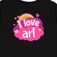thumbnail image 4 of Inktastic Artist I Love Art Girls Long Sleeve Toddler T-Shirt, 4 of 5