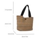 thumbnail image 5 of Bolsa De Hombro Bolso de mano para mujer, Bolso de mano de paja hecho a mano, Bolso cruzado, Bolso de compras (negro), 5 of 8