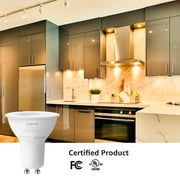 Lepro GU10 LED Bulb Dimmable, 3000K Warm White 5.5W 50W Equivalent Spot Light Bulb for Recessed Track Lighting, Kitchen Living Room & Bedroom, 6 Pack
