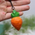 thumbnail image 6 of PAMINGONO 2Pcs Carrot Figurines Orange Wood Desktop Carrot Decoration for Family and Friends, 6 of 8