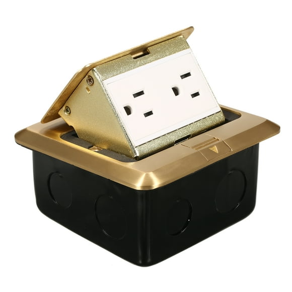 Yeacher DT-T01 All-Copper Arc Waterproof Floor Socket Damping Luxury Multifunctional Hidden Floor Socket Slow Pop-Up Ground Socket