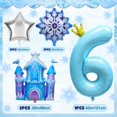 thumbnail image 2 of Set de globos Gretion para 6.º cumpleaños con copos de nieve invernales, 2 of 8