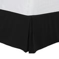 thumbnail image 1 of Queen Size Pleated Bed Skirt, Bed Frame and Box Spring Cover - 16 Inch Tailored Drop Dust Ruffle Bedskirt, Wrinkle Free and Fade Resistance, Easy to Stall - Black Unique Bargains Falda De Cama, 1 of 6