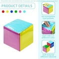 thumbnail image 3 of 10cm Colorful Soft Foam Dice Educational Pocket Cubes with 6-Side Pockets for Classroom Learning Activities, 3 of 7