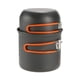 thumbnail image 1 of Sonducket Olla para acampar, utensilios de cocina para mochileros al aire libre, vajilla con mango plegable portátil para Picnic, utensilio de Kits de desorden para acampar Naranja, 1 of 6