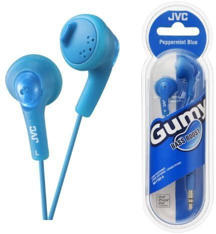 JVC HAF160 Gumy Bass Boost Stereo Headphone Earphones for iPod iPhone Android 