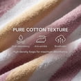 thumbnail image 3 of Unique Bargains 13 x 13 Inches Striped Cotton Showering Bathroom Washcloths Purple 4pk, 3 of 5