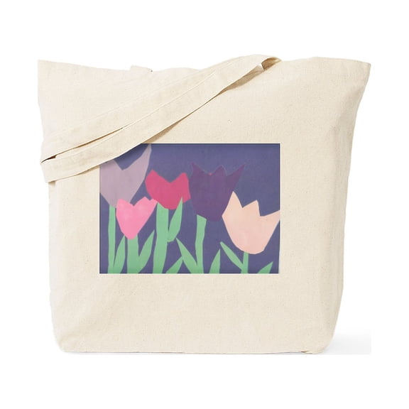 CafePress - Christophers Tulips. Tote Bag - Unisex Canvas Tote Bag, Beige, 1-Piece